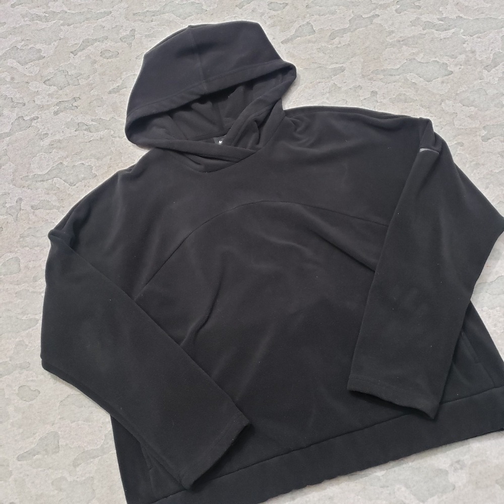 Nike Sweatshirt Womens Large Black Pullover Hooded Long‎ Sleeve